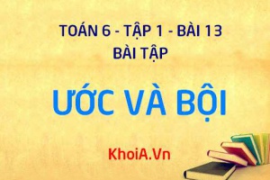 Bài tập Ước và Bội cơ bản - Toán 6 bài 13 tập 1